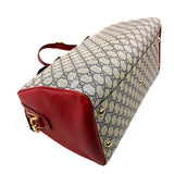 Gucci GG Supreme Coated Canvas Monogram Top Handle Medium Boston Bag
