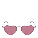 Saint Laurent Pink Tinted Heart Sunglasses