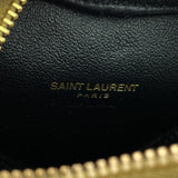 Matelasse Chevron Monogram Mini Love Heart Chain Bag Metallic Gold.