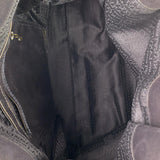 Lanvin Metallic Bronze Lambskin Leather Kentucky Tote Bag Interior - Luxybit