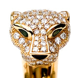 Cartier Rose Gold Diamond Panthere De Cartier Ring
