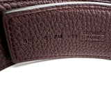 Hermes 38mm Black Box/Brown Togo Leather Silver H D'Ancre Belt 80