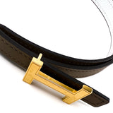 Hermes White H Belt