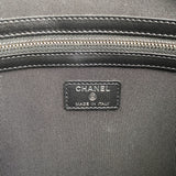 Chanel Black Quilted Caviar Leather Boy Zip Pouch Clutch Bag