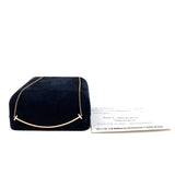 T Smile Pendant Necklace 18K Rose Gold.