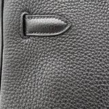 Hermes Black Togo Leather Palladium Plated Birkin 35 Bag