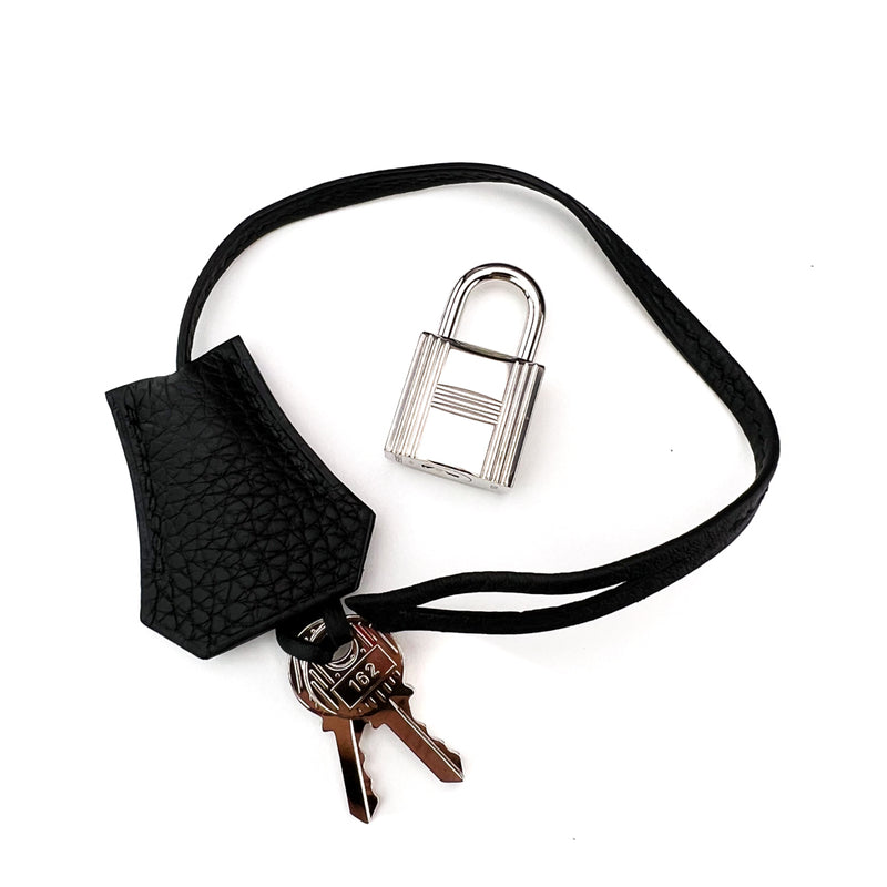 Hermes Black Togo Birkin Lock and Keys