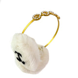 Rabbit Fur Coco Earmuff Gold.