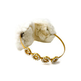 Rabbit Fur Coco Earmuff Gold.