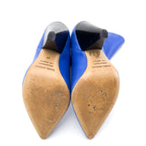 Isabel Marant Blue Lambskin Leather Lexing Boots