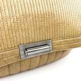 Hurrah Quilted Leather Shoulder Bag Beige Khaki.