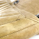 Hurrah Quilted Leather Shoulder Bag Beige Khaki.