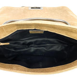 Hurrah Quilted Leather Shoulder Bag Beige Khaki.