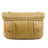 Hurrah Quilted Leather Shoulder Bag Beige Khaki.