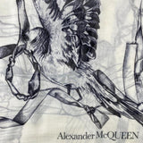 Birds and Ribbon on Skull Print Modal Scarf.