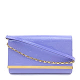Louis Vuitton Monogram Vernis Ana Clutch Bag Lilac