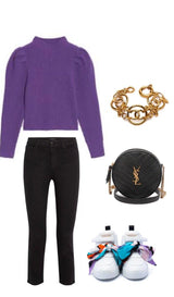 CC Logo Openwork Round Link Bracelet 93P Vintage Gold.