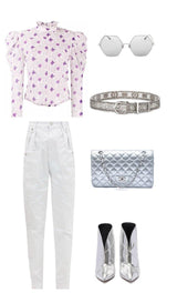 Isabel Marant Mesh Metal Chainmail Bisa Belt Silver M.