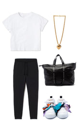 Balenciaga Black Leather Ikea Carry All Tote Bag