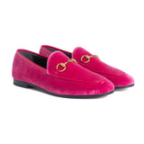 Gucci Pink Jordaan Horsebit Loafers