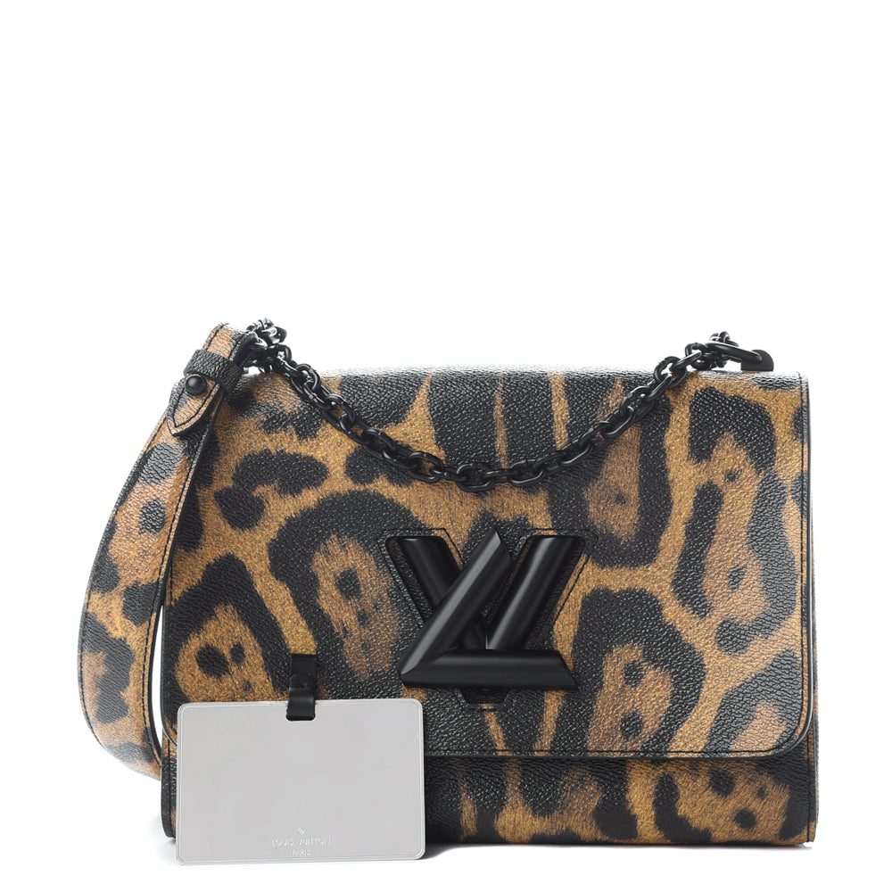 Louis Vuitton Leopard Wild Animal Print Twist Bag