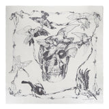 Birds and Ribbon on Skull Print Modal Scarf.