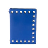Valentino Blue Rockstud Passport Wallet