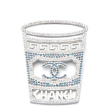 Chanel Crystal Greek Cup Brooch
