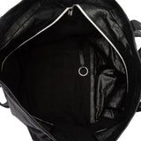 Balenciaga Black Leather Carry All Tote Bag