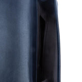 Calfskin Monogram Large Belle De Jour Clutch Dark Blue.