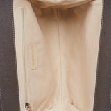 Quilted Caviar Timeless CC Large Frame Clutch Bag Grey.