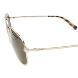 Metal Aviator Rockstud Temples Sunglasses Fluorescent Yellow.