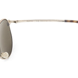 Metal Aviator Rockstud Temples Sunglasses Fluorescent Yellow.