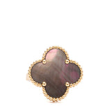 VCA Van Cleef Grey Mother of Pearl Magic Alhambra Ring