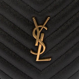 Chevron Quilted Leather Vinyle Round Camera Shoulder Bag Black.