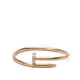 Cartier Diamond Juste Un Clou Bracelet 18K Pink Rose Gold 15