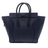 Celine Ink Blue Calfskin Mini Luggage Tote