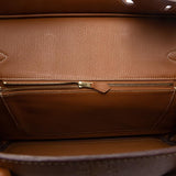 Epsom Leather Gold Plated Birkin 35 Gold Bag.