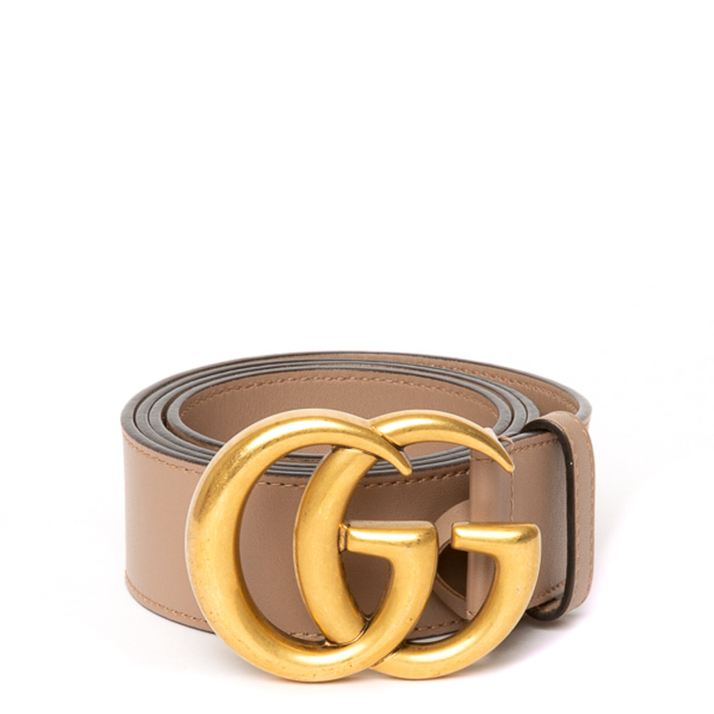 Authentic Gucci Dusty Rose Belt with Gold Buckle Gucci | Accessories | Gucci Dusty Pink Leather Belt With  main image 3