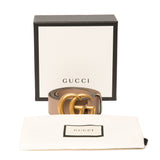Gucci Dusty Pink Leather Double G Buckle Belt 95/38
