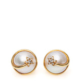 Chanel Comete 18k Yellow Gold Star Diamond Earrings