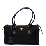 Prada Re-Nylon and Leather Boston Bag