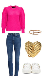 Saint Laurent Gold Heart Bag Cartier Juste Un Clou DiamondLuxybit