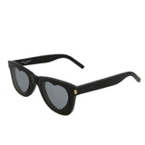 Heart Frame Sunglasses Black.