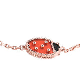 Van Cleef & Arpels Ladybug Lucky Spring Bracelet Carnelian and Onyx