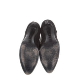 Saint Laurent Suede Debbie Double Chain 100 Ankle Boots