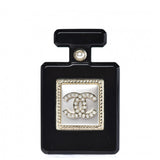 Chanel Perfume Bottle CC Brooch