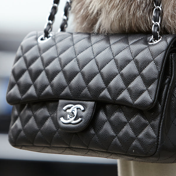 Chanel caviar and lambskin difference Clearance