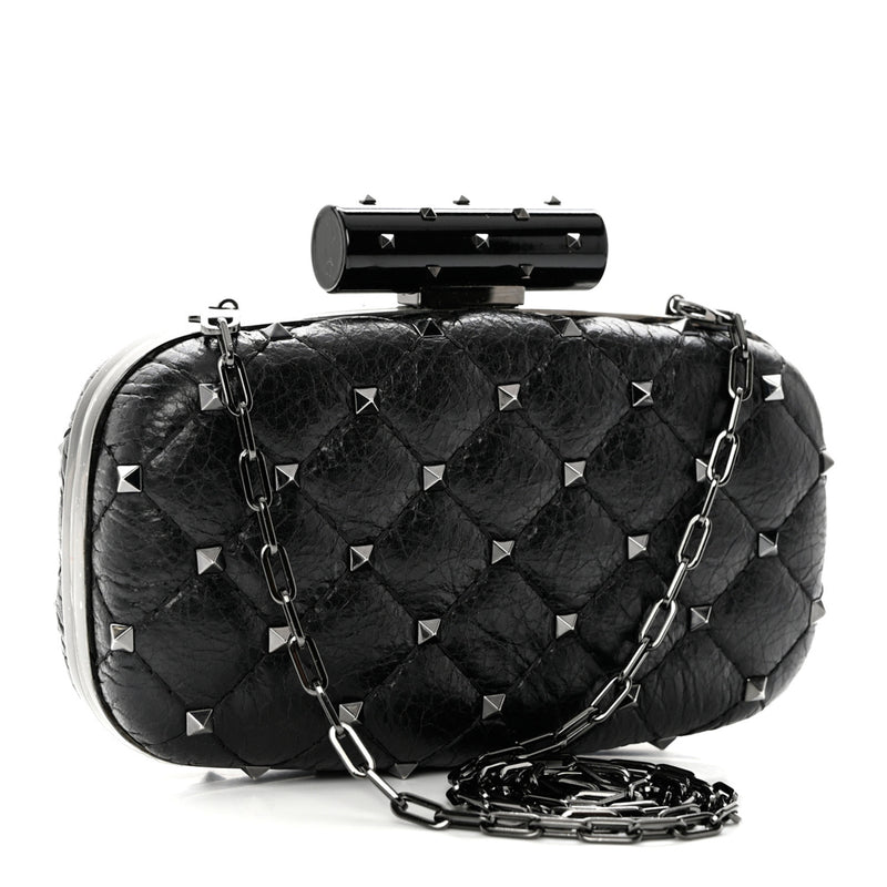 Valentino Rockstud Spike Minaudiere Clutch Bag