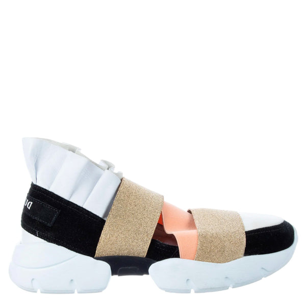 Emilio Pucci Dubai City Up Ruffle Sneakers 